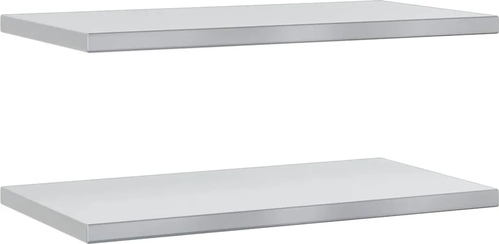 Coppia Ripiani Parete Acciaio Inox vidaXL 75x40 - Resistenti e Facili