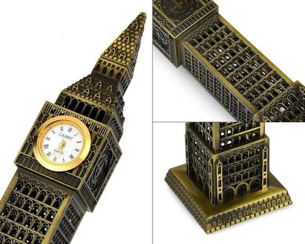 Figurine Big Ben en métal 18 cm - Monument Londres Souvenir de Qualité