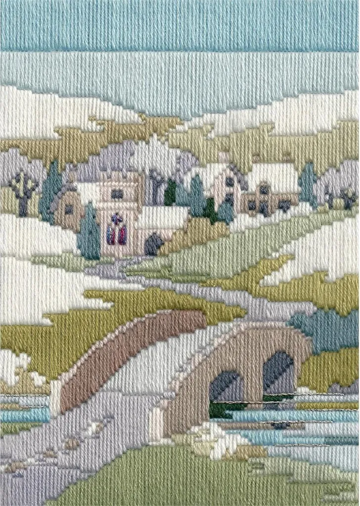 Kit Canevas Point Lancé Paysage d'Hiver Bothy Threads 24x17cm DW14MLS24