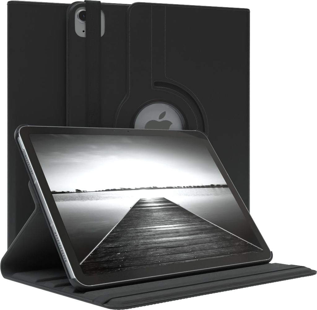EAZY CASE - Tablet Hülle für Apple iPad Air 11 (2024) Schutzhülle, Tablet Case 360° drehbar in Schwarz