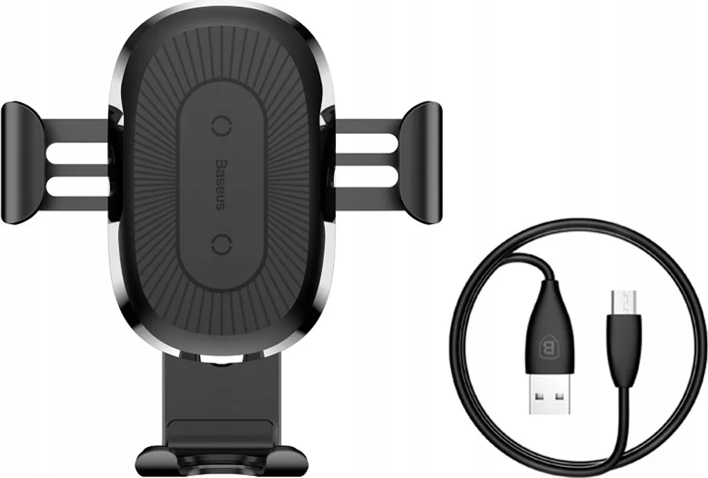 Support Téléphone Voiture Chargeur Induction Qi Baseus pour Aération - 21