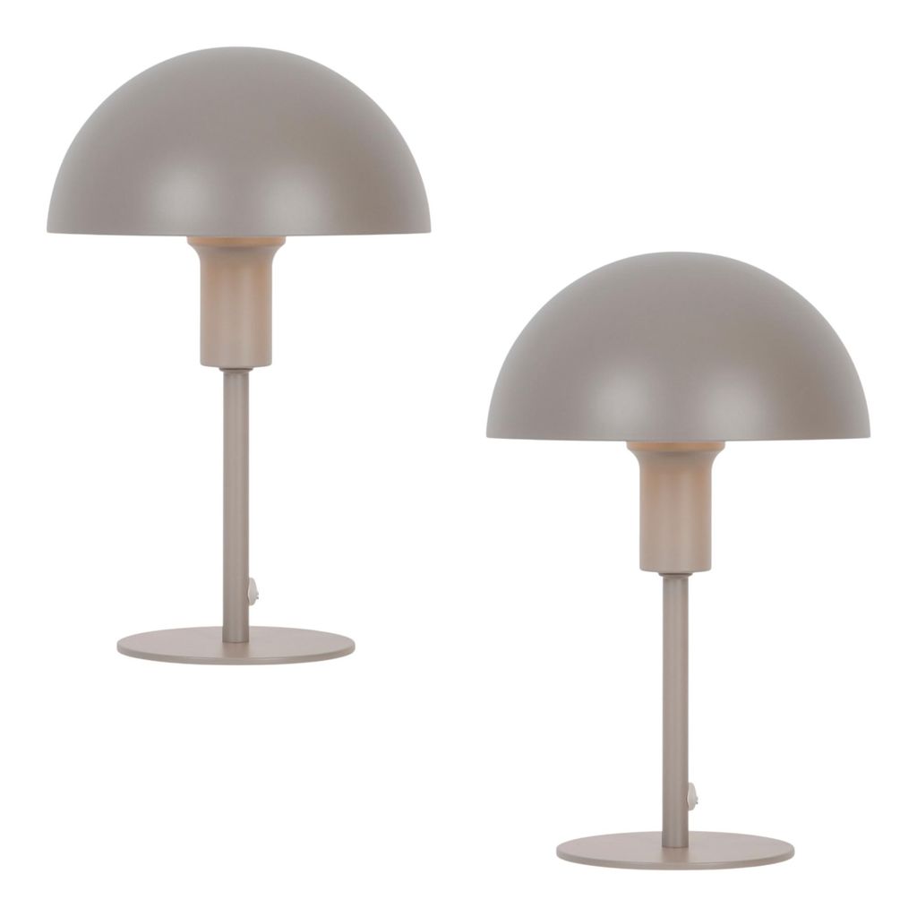 2er Set | Ellen Mini | Tischlampe | Hell braun Produktbild 