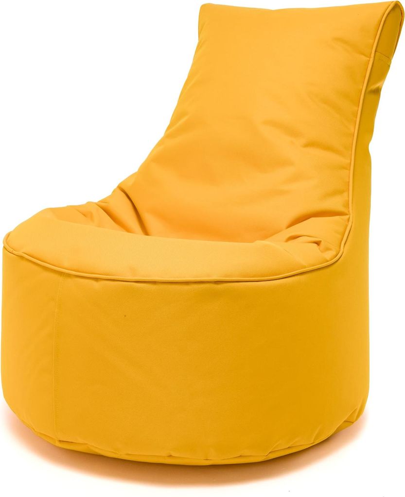 Ecopuf, Sitzkissen, Sessel Bean Bag, Sitzsack, für Innen und Außen, 65x75cm, Farbe Gelb