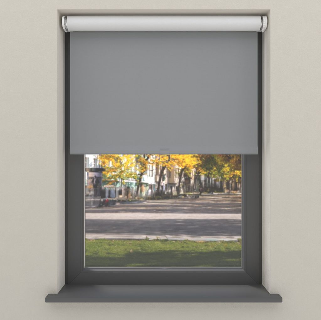 Cocoon Home Rollo Klemmfix ohne Bohren 100x190 - Verdunkelnd - Grau