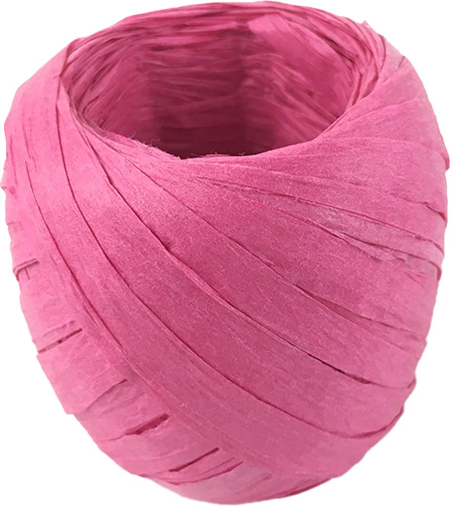 1 Rollpapierband-Verschleiß-resistenter Mehrzweck 17 Farben Raffia Ribbon Paper Seil für Geschenk-Rosenrot