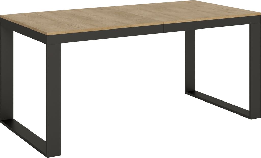 ITAMOBY - Ausziehtisch 180/440x90 cm Tecno Evolution Eiche Natur Gestell und Füße Anthrazit