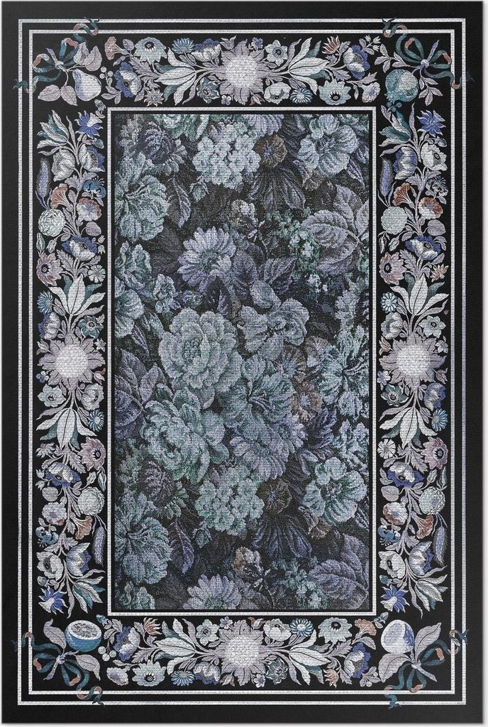 Alter Blumenstrauß – Vinylteppich – 100x150 cm – Indoor Teppich – Flur – Pflegeleicht – Modern