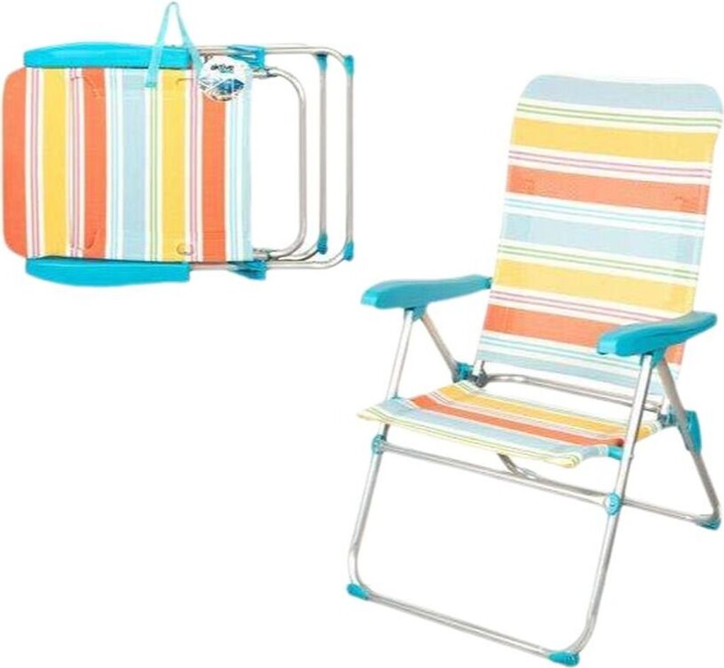 Gepolsterte Campingstuhl Aktive 47 x 63 x 93 cm