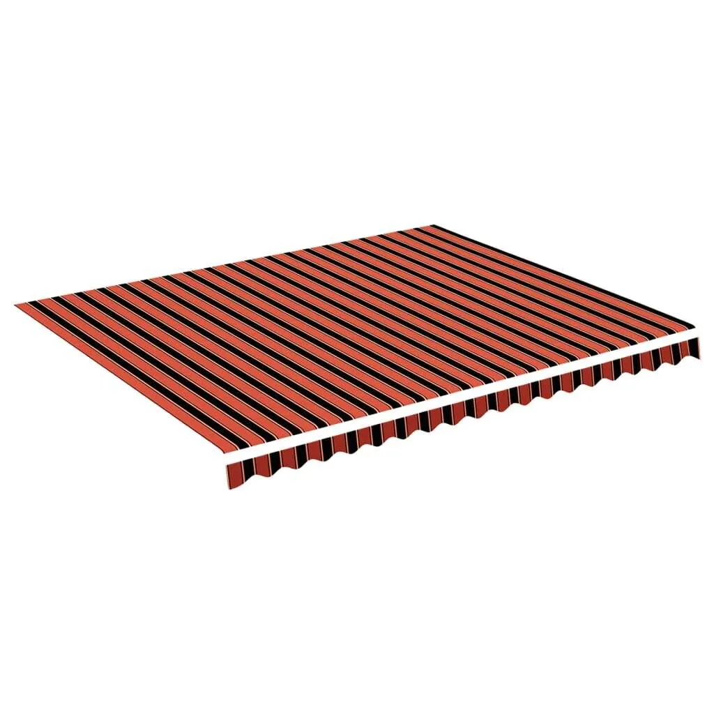 Tessuto per Tende da Sole vidaXL Arancione Marrone 4,5x3,5 m UV