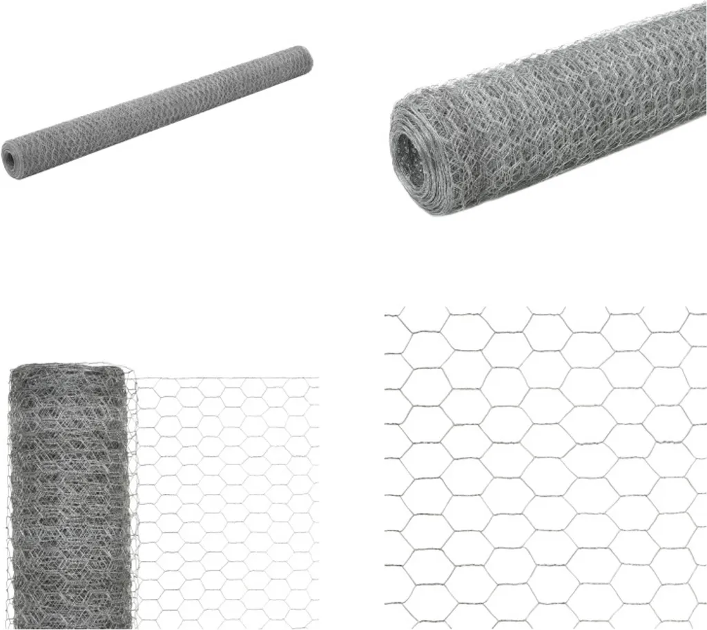 VidaXL Rete Metallica Zincata 25x1,5m Argento | Recinzione Esterna Robusta