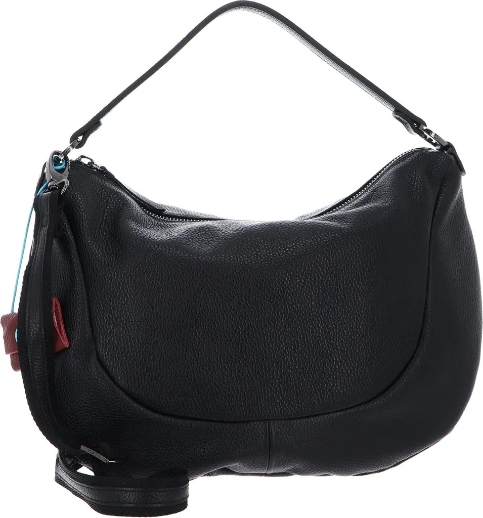 Gabs Marty Sac Bowling en cuir noir avec bandoulière réglable Nero