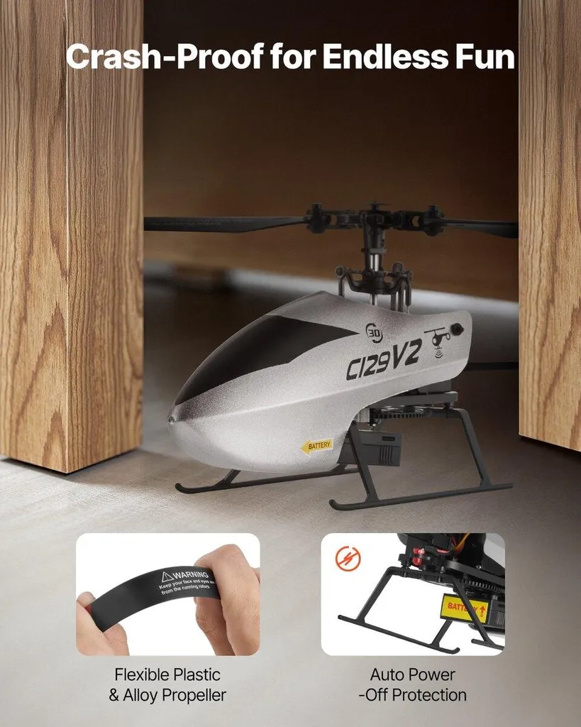 Hélicoptère Télécommandé Stable : Fini les Crashs avec le Gyroscope 4CH
