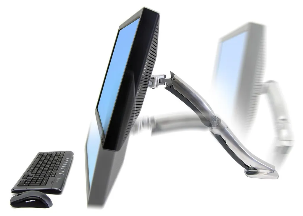 Support écran 42 pouces Ergotron MX en aluminium pivotant et solide