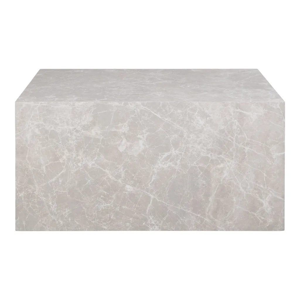 Table basse Prague en marbre blanc - Reproduction haut de gamme ø80cm