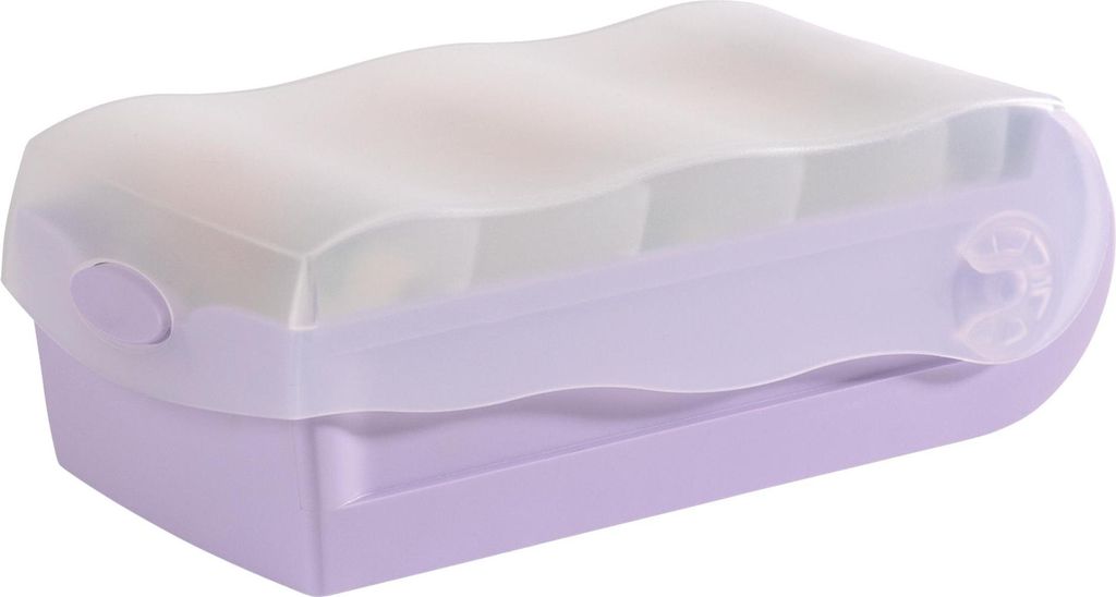 HAN Lernkartei CROCO A7 quer pastelllila-transluzent