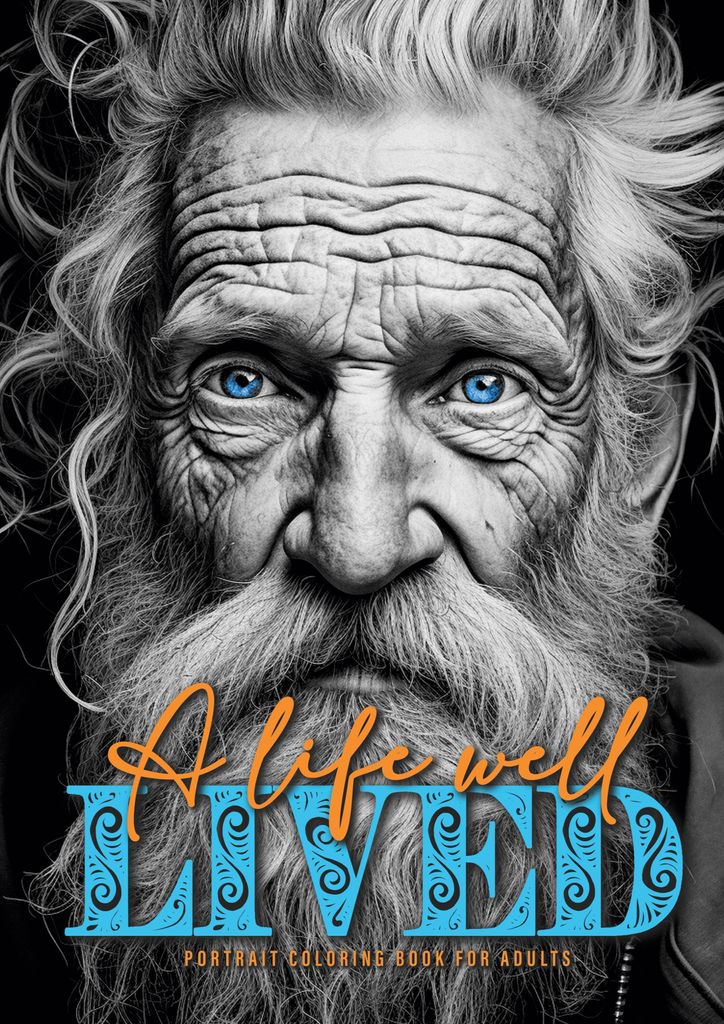 Gelebtes Leben Portrait Malbuch für Erwachsene