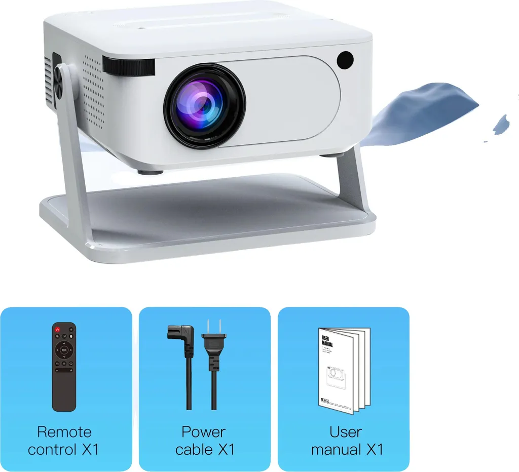Proiettore Smart TV Full HD Bianco Alta Luminosità Offerta UE