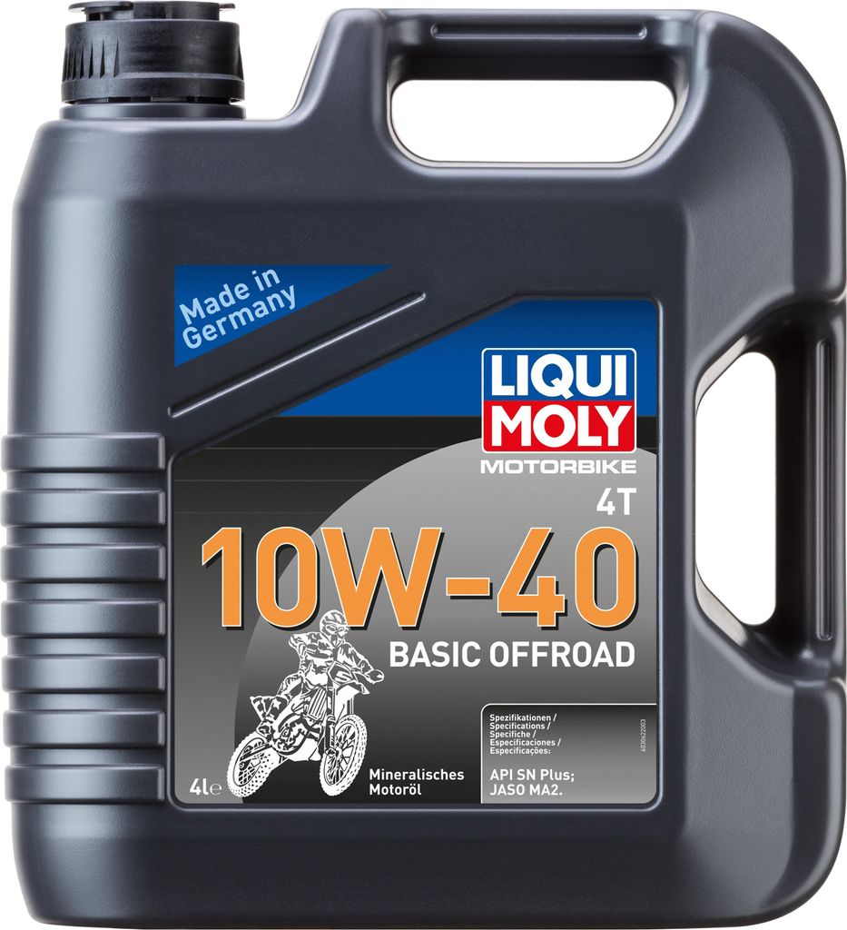 LIQUI MOLY Motorbike 4T Basic Offroad für 10W-40 4 Liter Produktbild 
