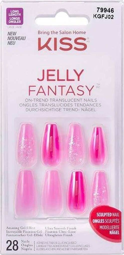 Kiss Kunstnägel Jelly Fantasy KGFJ02 x28 L
