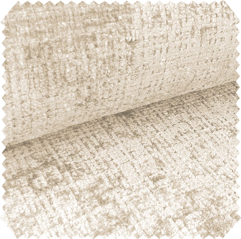 novely CRETA Chenille-Stoff Polsterstoff Möbelstoff Bezugsstoff | Meterware | 1 lfm - Farbe: 01 Elfenbein