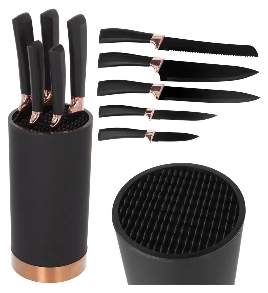 Offerta Set Coltelli Brunbeste BB-3776: Acciaio Inox e Ceppo Incluso