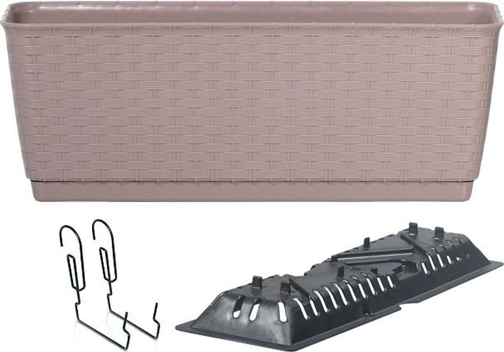 Truhlík s háky RATOLLA PW 59 cm - barva: mocca Immagine del prodotto 