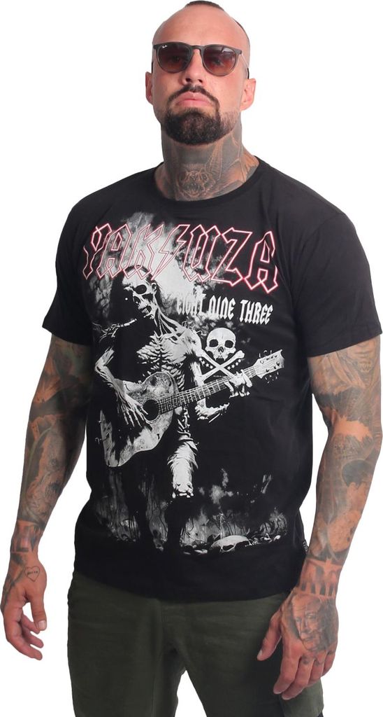 Yakuza Herren Artist Acid Regular T-Shirt, Schwarz, XXL