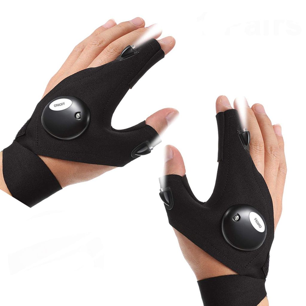 1 Paar LED-Taschenlampen-Handschuhe Leichte