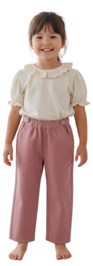 Zara Stoffhose für Mädchen Baumwolle rosa 104