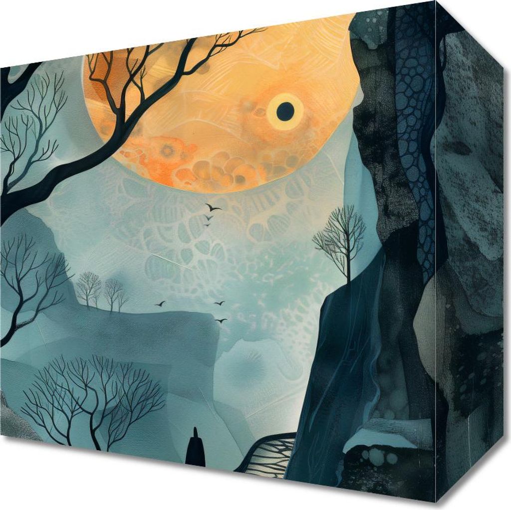 Bild 20x20cm Das Geheimnis des Weges ohne Ziel