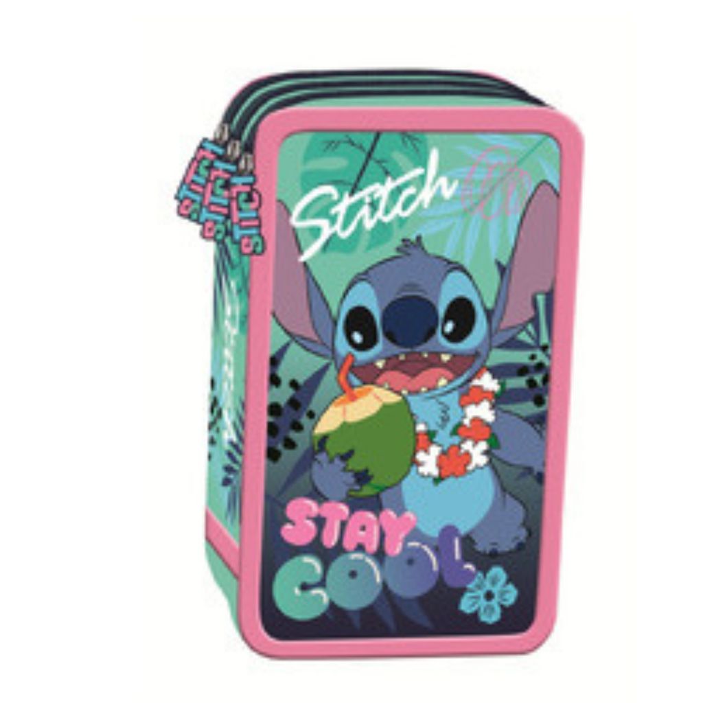 Stitch Piórnik Potrójny Stay Cool! Modny i praktyczny Zdjęcie produktu 