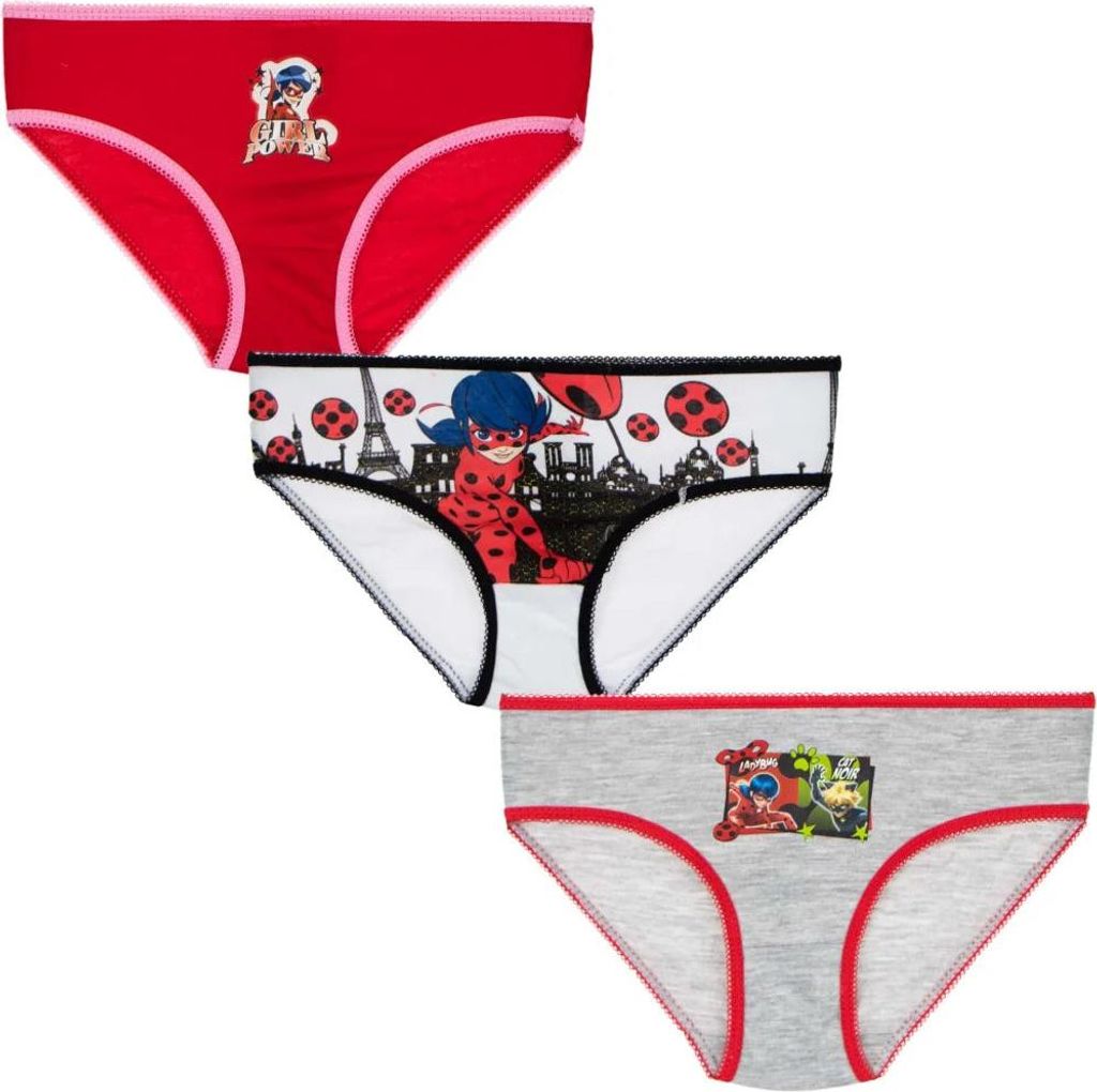 Miraculous Ladybug Kinder Unterhose Slips 3er Pack – 92/98 Produktbild 