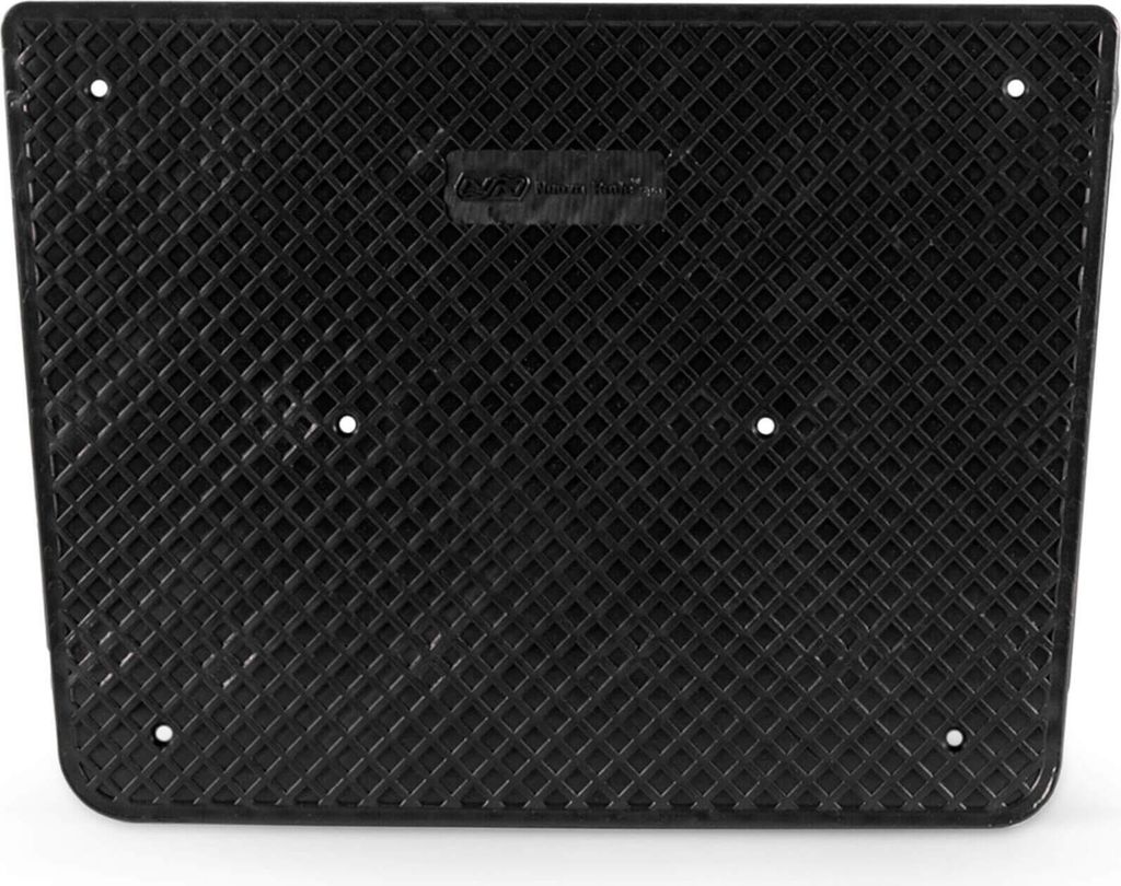 Heckschutzplatte für Außenborder, 300 x 220 mm, Kunststoff, trapezförmig, stabil & rostfrei Farbe: Schwarz