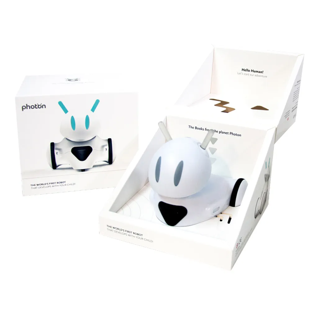 Robot de codage pour apprendre les sciences à la maison Photon blanc