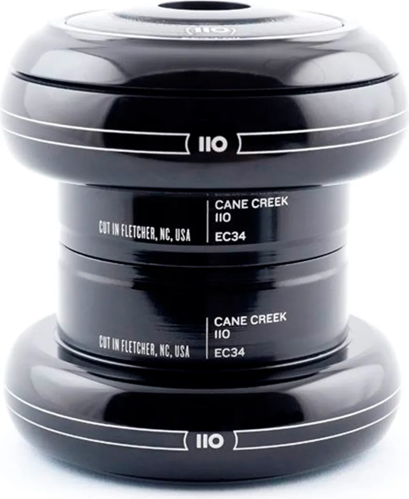 Jeu de direction externe 1 1/8 Cane Creek 110 EC34 Noir Anodisé