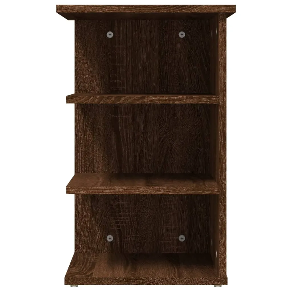 Comodino Salvaspazio SYFAX Rovere Marrone 35x55cm Legno Multistrato - 4