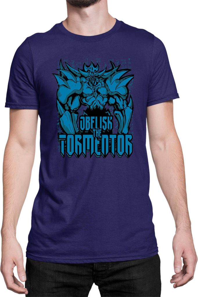 Herren T-Shirt Japan Manga Anime Comics Yu Gi 029, Man 3XL / Dunkelblau