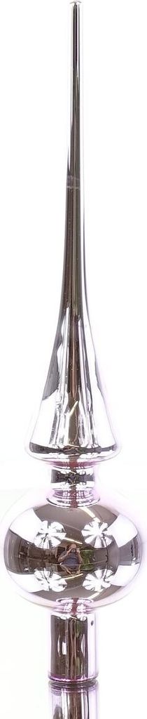 Kaemingk Weihnachtsbaumspitze Lilac Breeze zartlila glänzend Ø 6 cm 26 cm - Glas