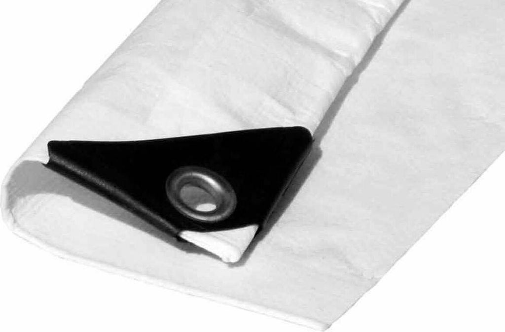 EDM 74999 Markise Weiß 90 g/m² 5 x 8 m Doppelseitig