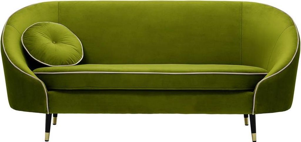 2,5-Sitzer Sofa Kooper-Velluto 9-Contrast piping-brass