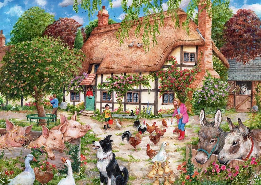 RAVENSBURGER Puzzle Domeček na venkově 1000 dílků Obrázek produktu 