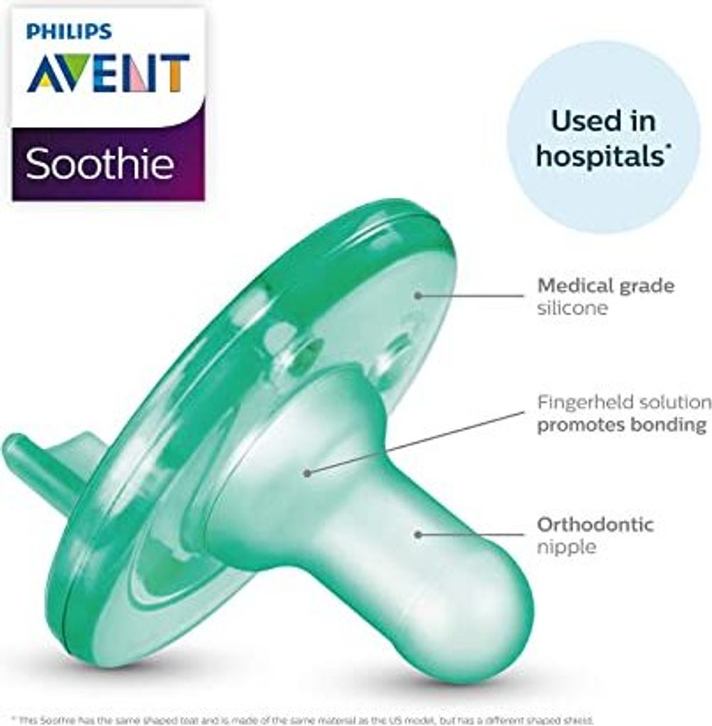 Avent Soothie Schnuller 0-3 Monate, Grün Produktbild 4