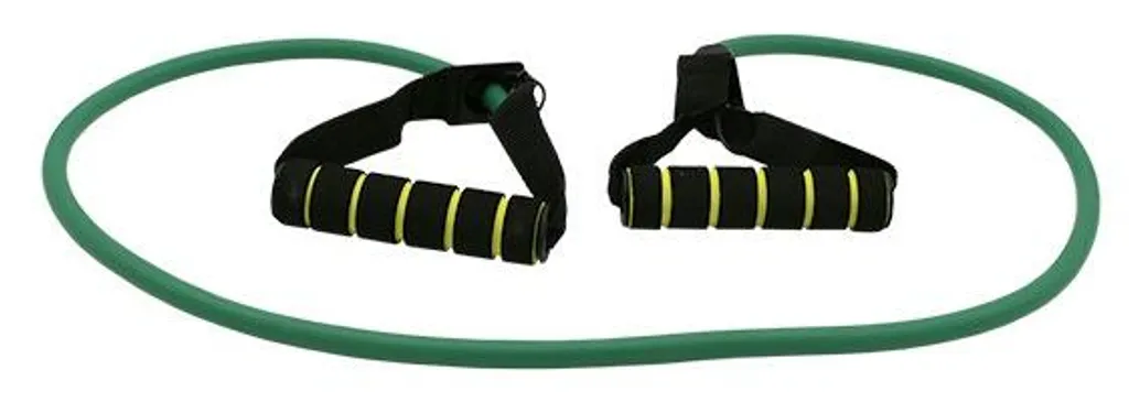 Tube de Résistance Fitness Vert Haute Densité avec Poignées Ergonomiques