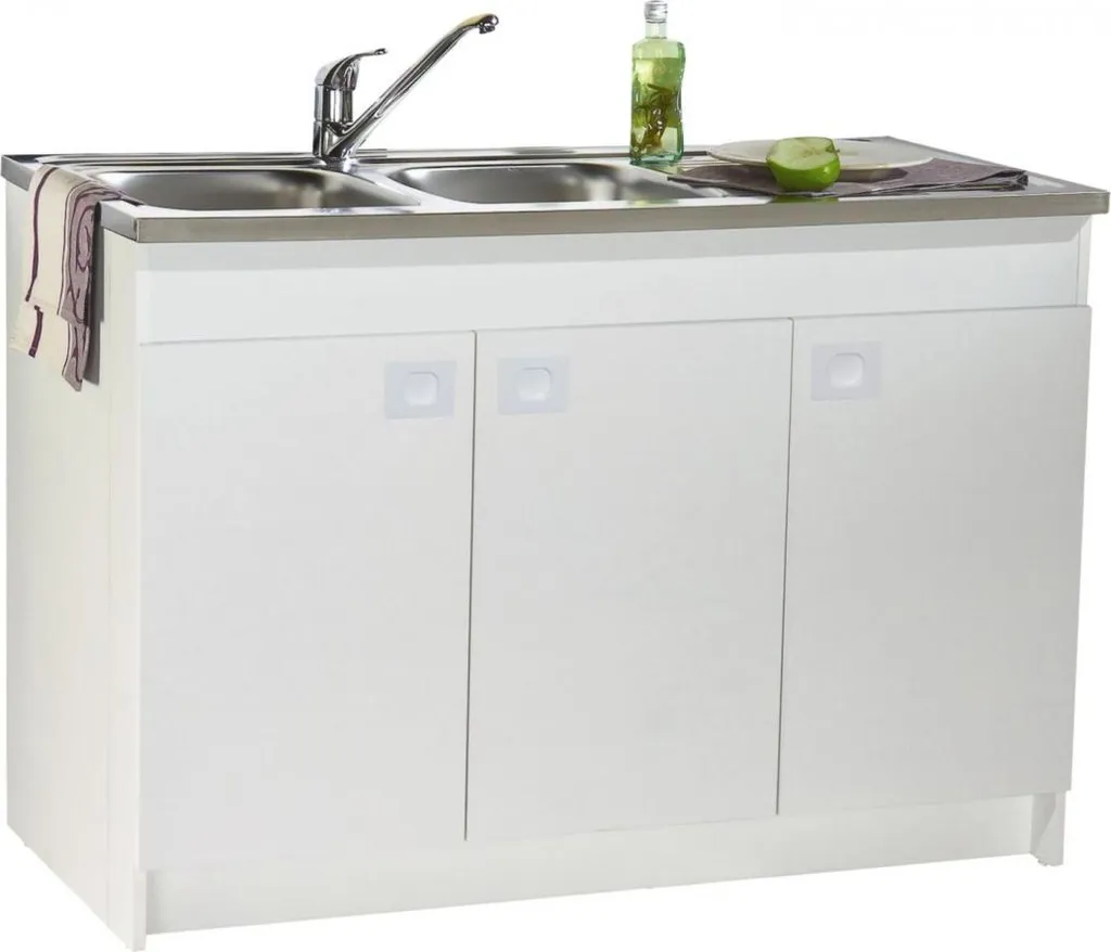 Meuble sous évier Decliq S13n22080 - 2 portes - Format 80 x 60 cm