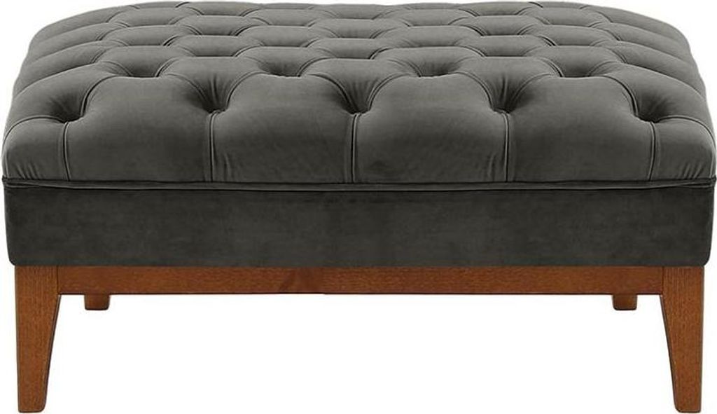 Polsterhocker Chesterfield Modern Wood-Velluto 19-aveo