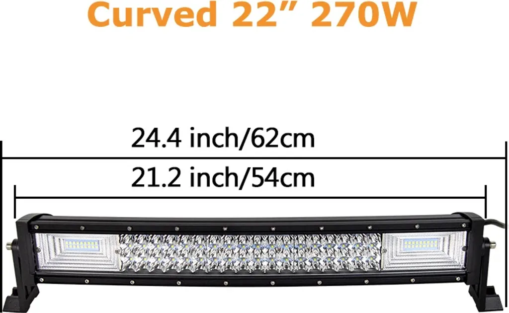 Rampe LED 270W 22 pouces sans fil : la solution pour voir enfin clair la nuit