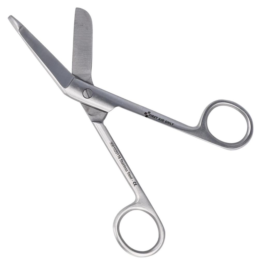 First Aid Only Listerschere 16cm | Verbandschere aus Edelstahl | Medizinprodukt mit CE-Kennzeichnung | Robust, langlebig, leicht zu reinigen | Für...