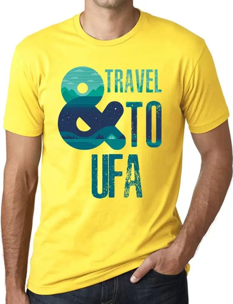 Herren Grafik T-Shirt Und Reisen nach ufa – And Travel To Ufa – Öko-Verantwortlich Vintage Jahrgang Kurzarm Lustige Druck Geburtstag Geschenk ...