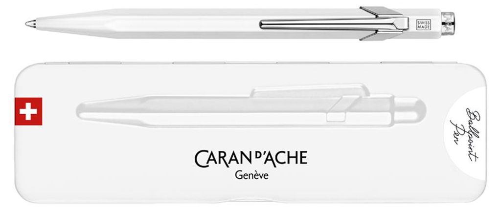 CARAN D'ACHE Druckkugelschreiber 849 Fluo Line weiß Produktbild 
