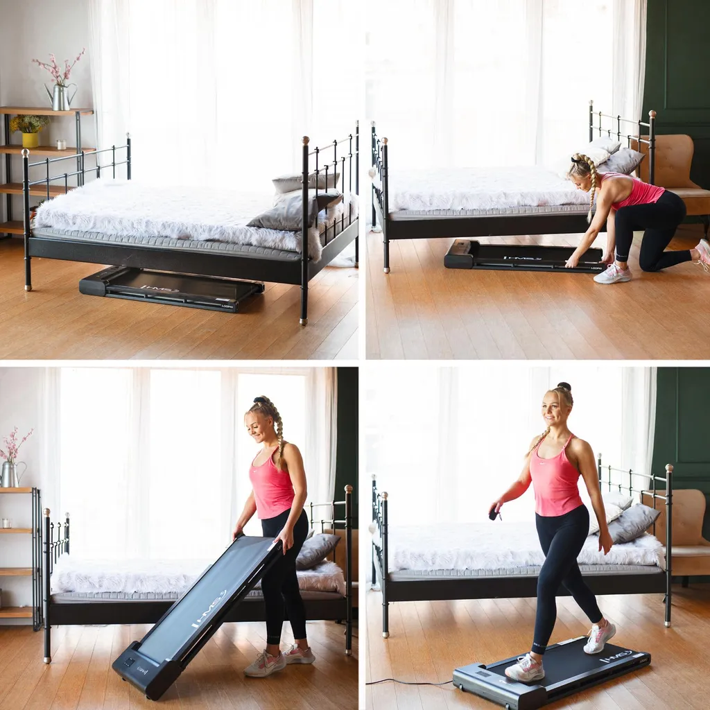 Loop10 Tapis de Course Électrique HMS - Tapis Roulant Ultra-Compact